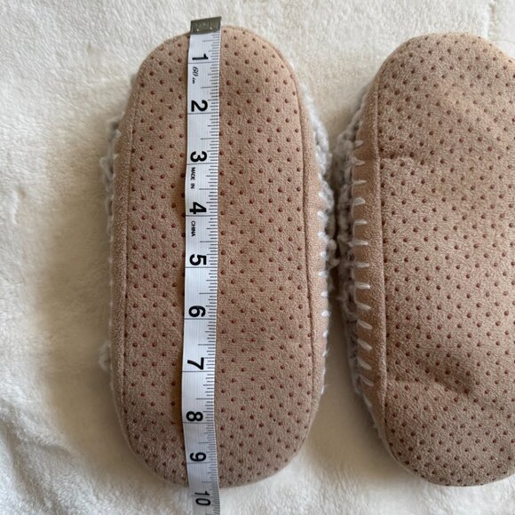EUC Free People So Soft Sherpa Ballerina Slipper Socks, Gray/Ivory, Size S/M 5-7 - Picture 14 of 14